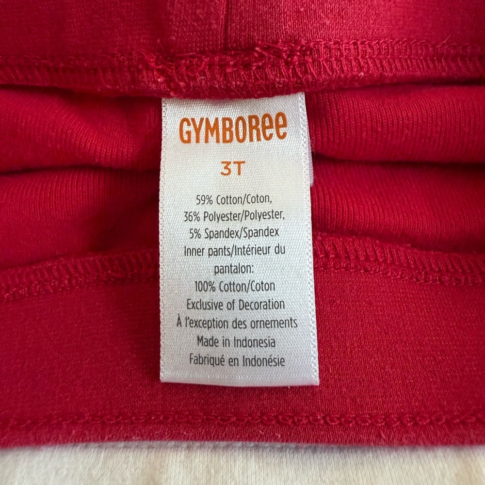 Gymboree Head of the Class Apple Ponte Skort Red 3T - Picture 4 of 6